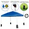 Flash Furniture Blue Pop Up Canopy Tent and Folding Bench Set JJ-GZ10PKG103-BL-GG - alternate 6